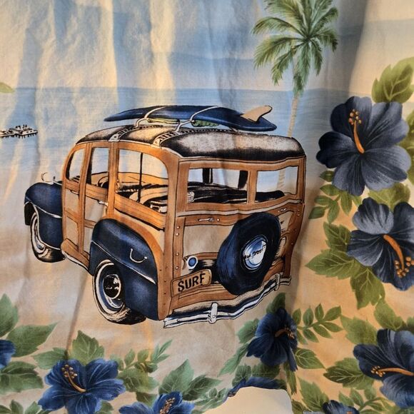 Koko Island Mens Hawaiian Shirt Surf XL Short Sleeve Tropical Floral‎ Beach USA - Picture 6 of 9